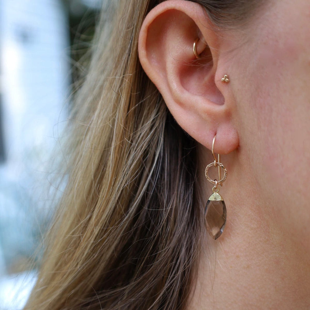 EAR-GF Smokey Topaz Marquise Earrings