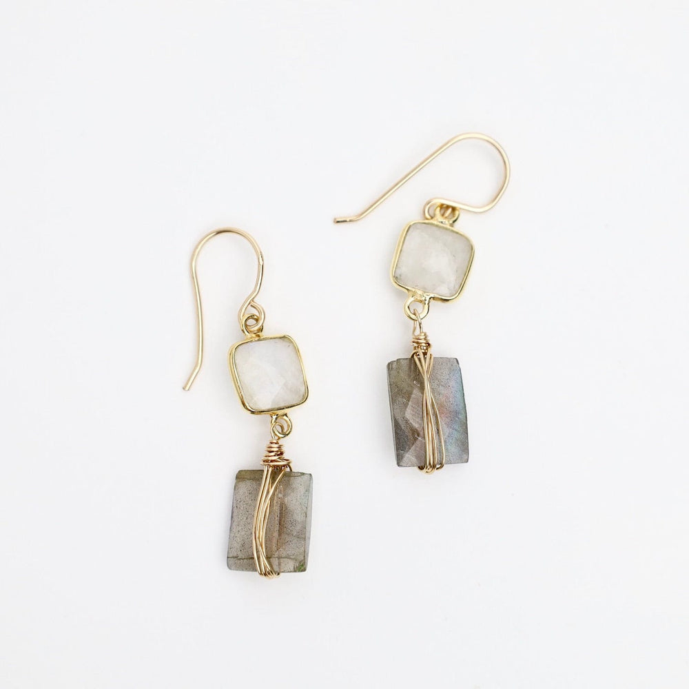 
                      
                        EAR-GF Square Moonstone & Labradorite Earrings
                      
                    