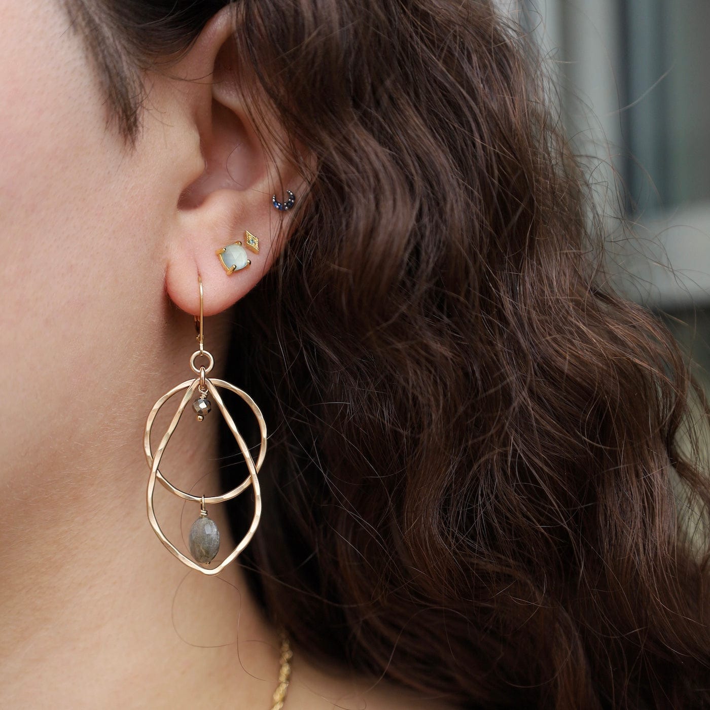 EAR-GF Stratum Leaf Earrings