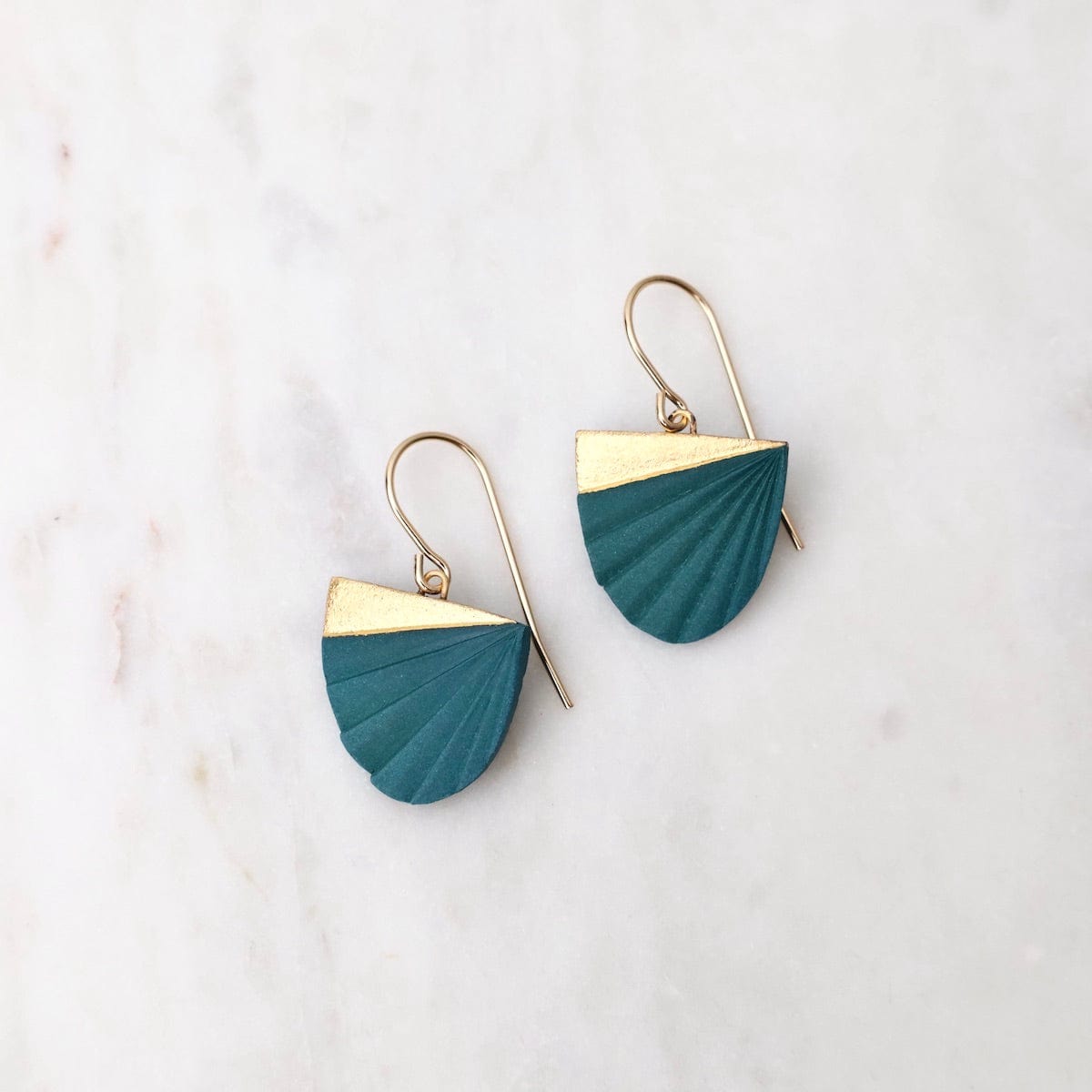 EAR-GF Teal Chiton Earrings