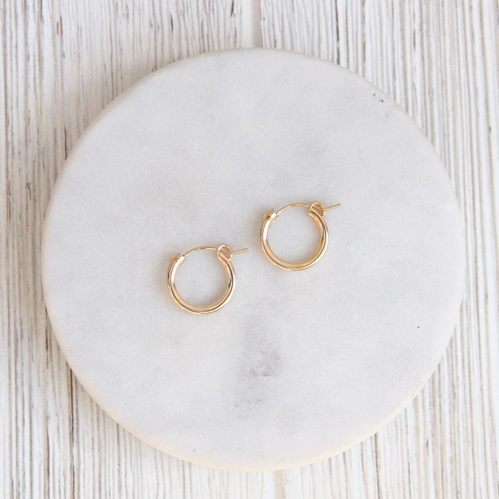 EAR-GF Thick 15mm Gold Filled Tube Hoop