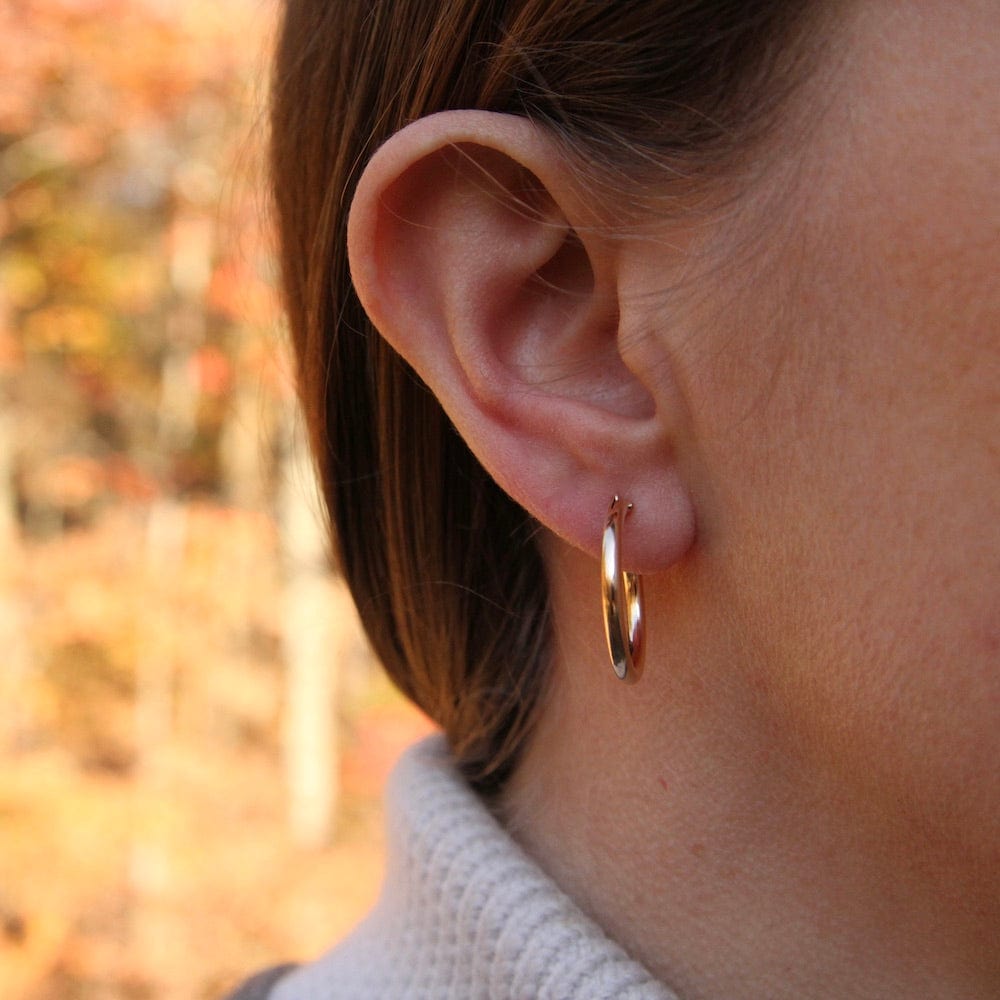 EAR-GF Thick 20mm Gold Filled Tube Hoop