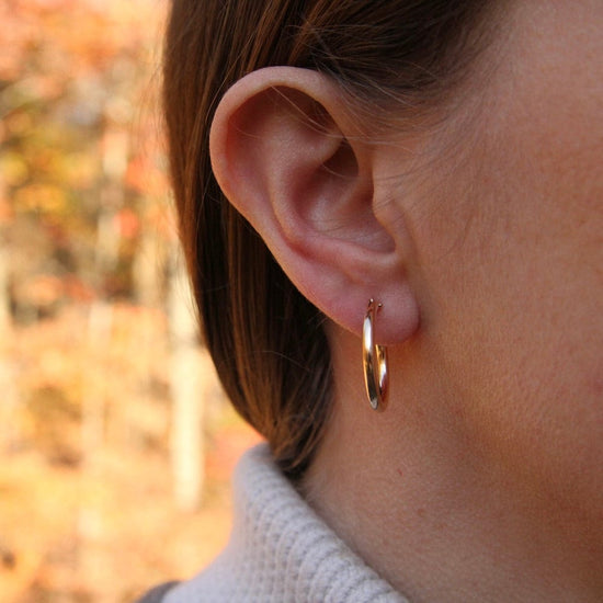 EAR-GF Thick 20mm Gold Filled Tube Hoop
