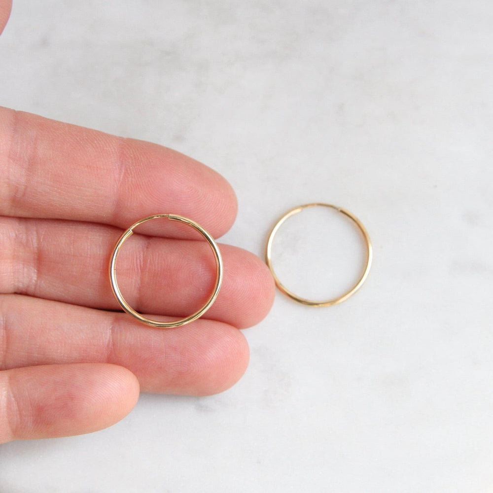 EAR-GF Thin 20mm Gold Filled Infinity Hoop