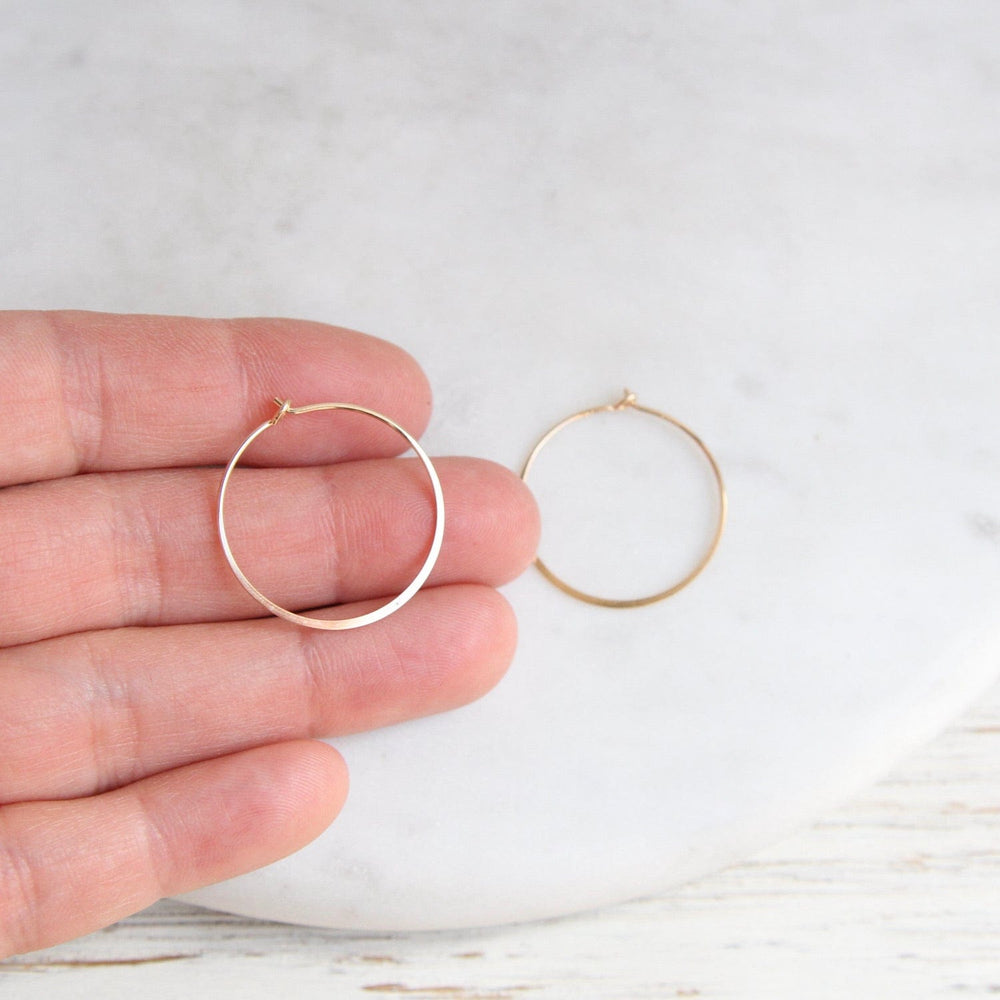 
                  
                    EAR-GF Thin 25mm Gold Filled Flat Wire Hoop
                  
                