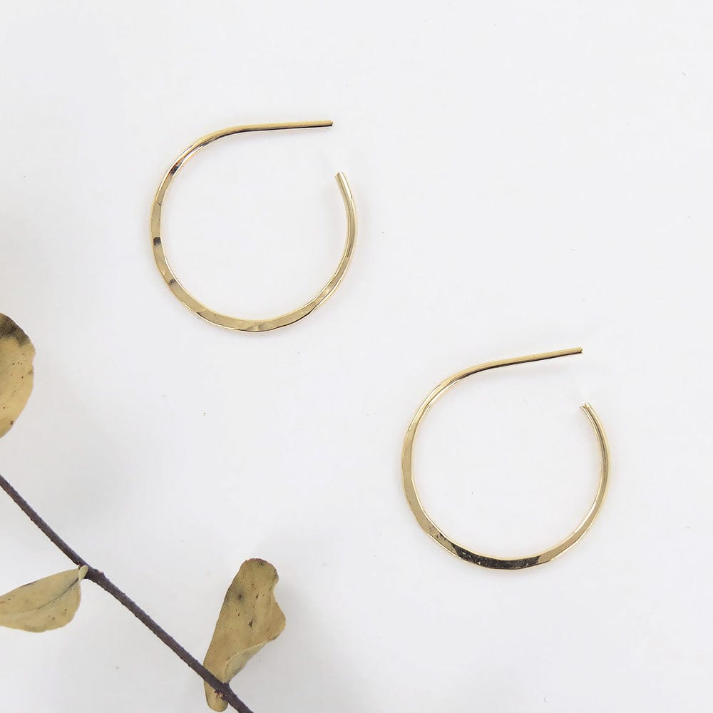 
                  
                    EAR-GF Thin 25mm Gold Filled Hammered Hoop
                  
                