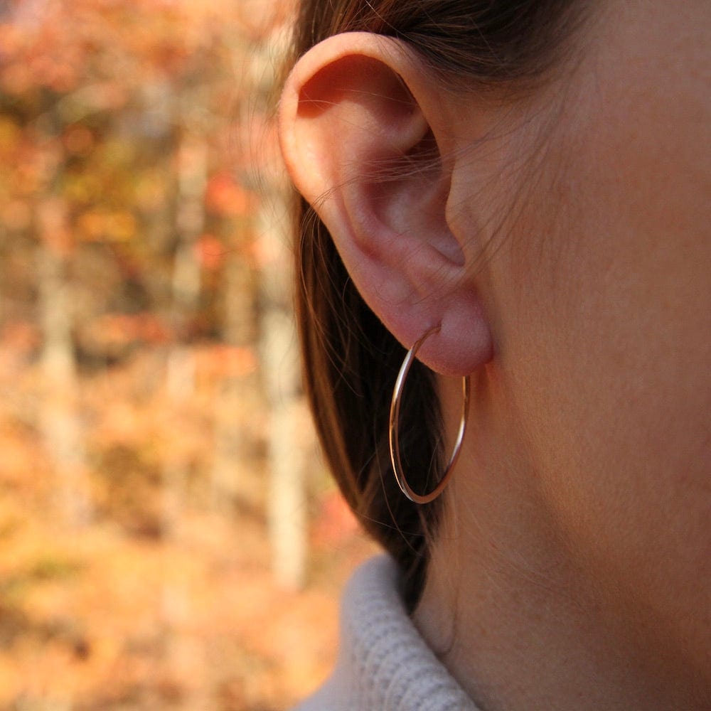 EAR-GF Thin 30mm Gold Filled Hoop