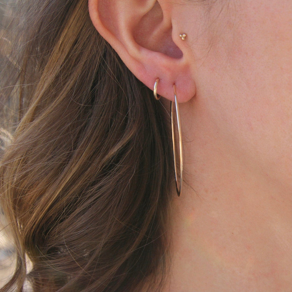 EAR-GF Thin 50mm Gold Filled Flat Wire Hoop