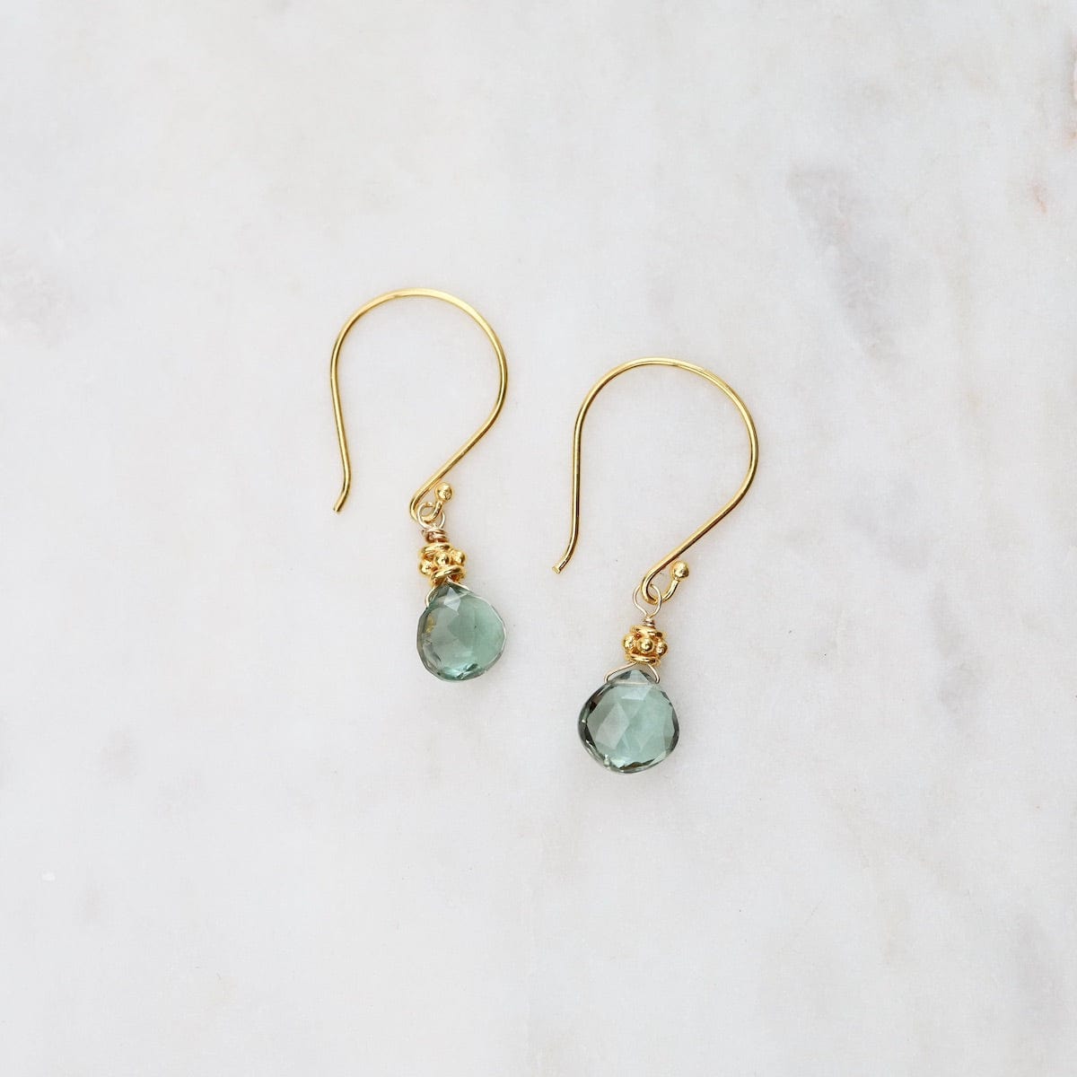 Green on sale quartz earrings