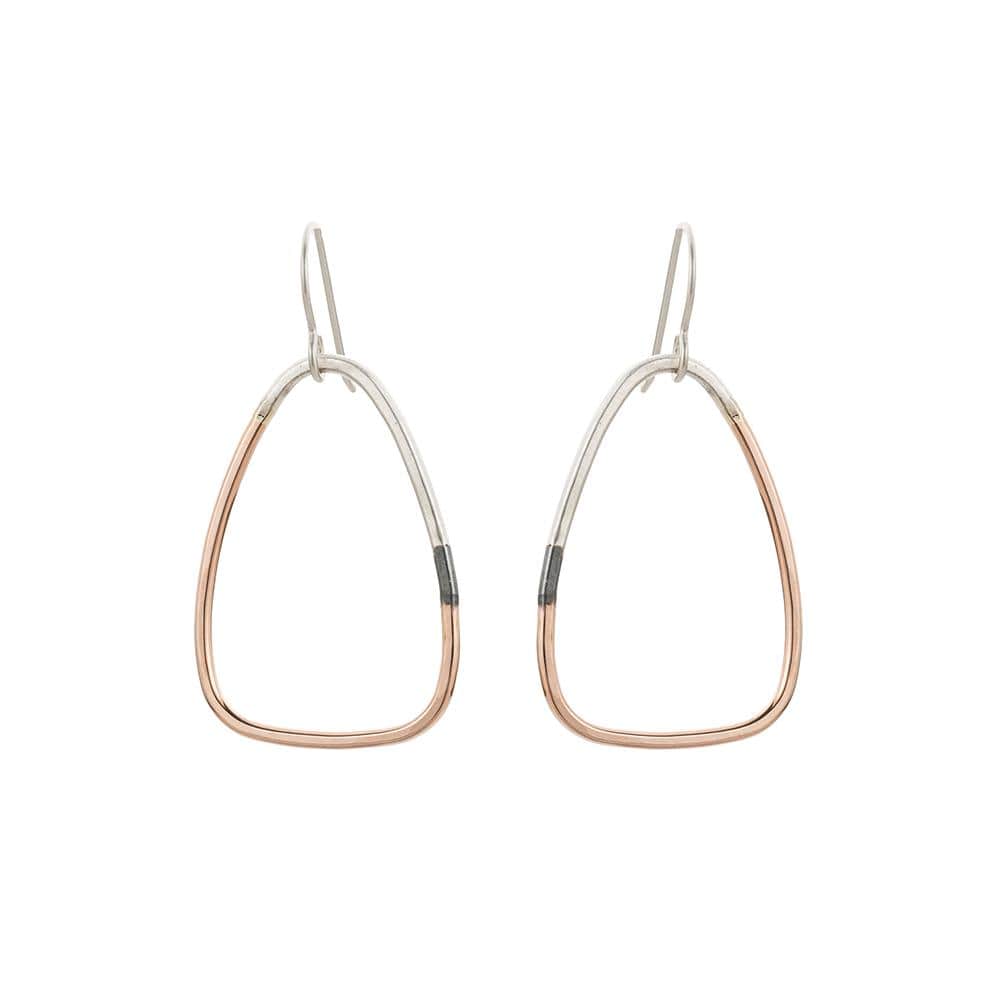 EAR-GF Tri Toned Triad Earrings