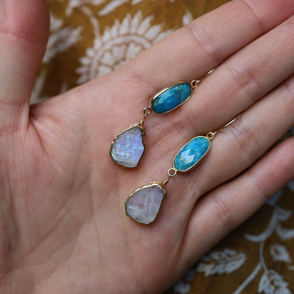 
                  
                    EAR-GF Turquoise & Moonstone Slice Earrings
                  
                