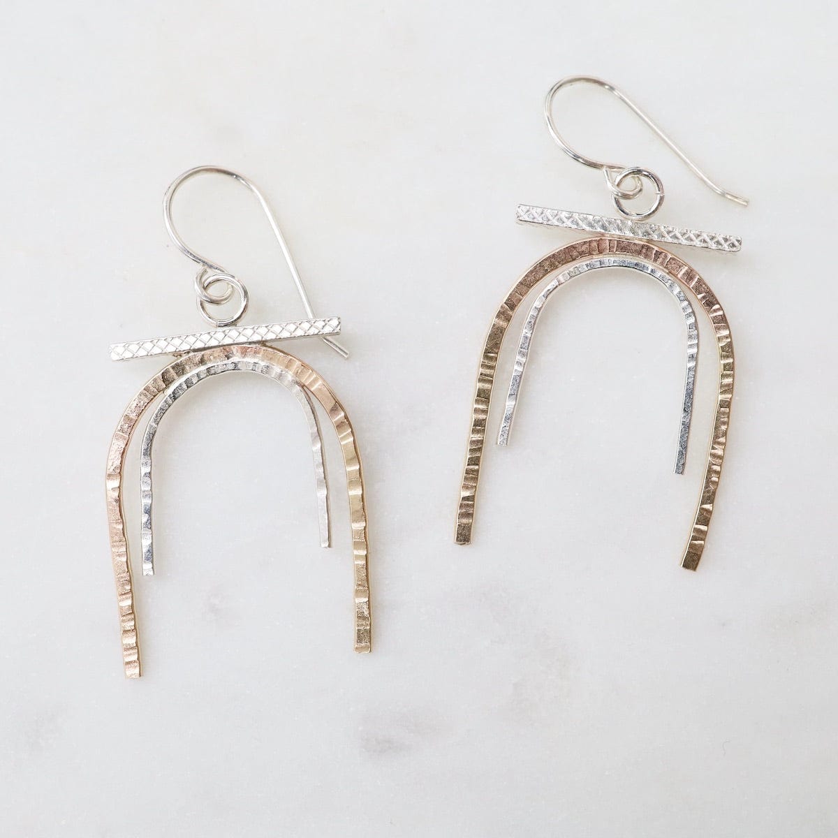 EAR-GF Two Tone Rainbow Earrings