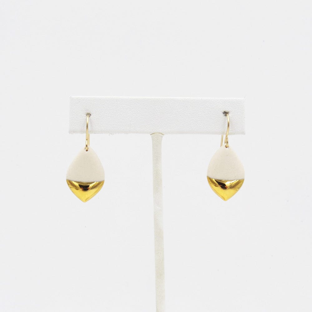 EAR-GF White Gold Dipped Marquise Earrings