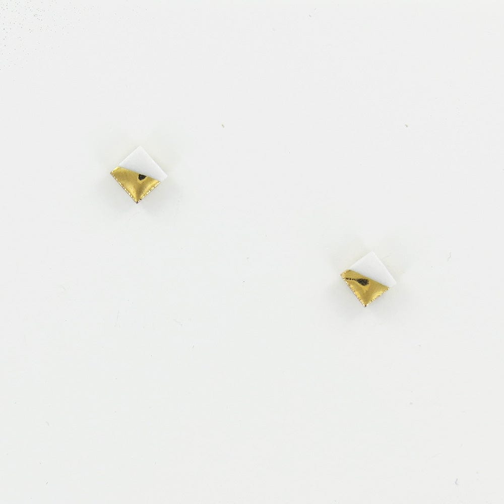 
                  
                    EAR-GF White Gold Dipped Square Studs
                  
                