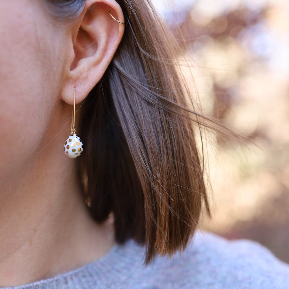 
                  
                    EAR-GF White Ladybug Teardrop Earrings
                  
                