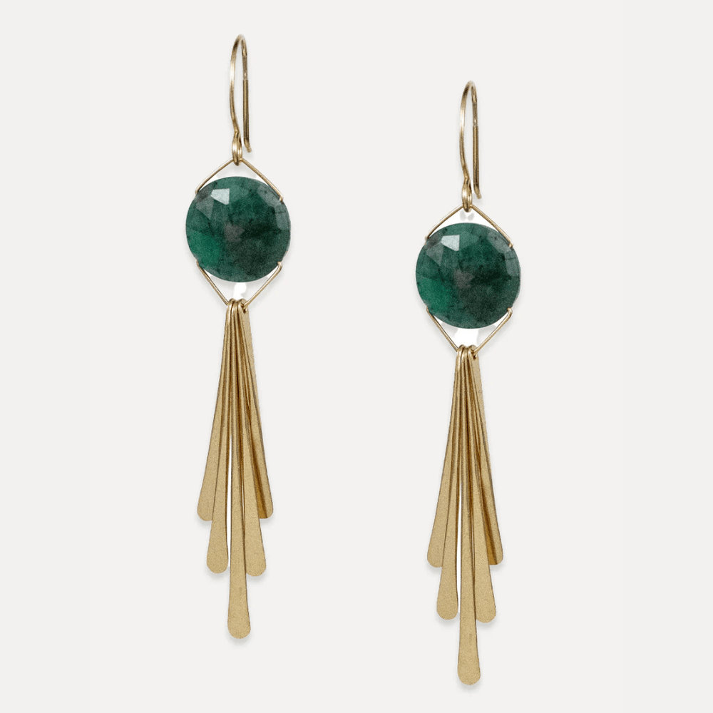 EAR-GF Winslow Earrings - Emerald