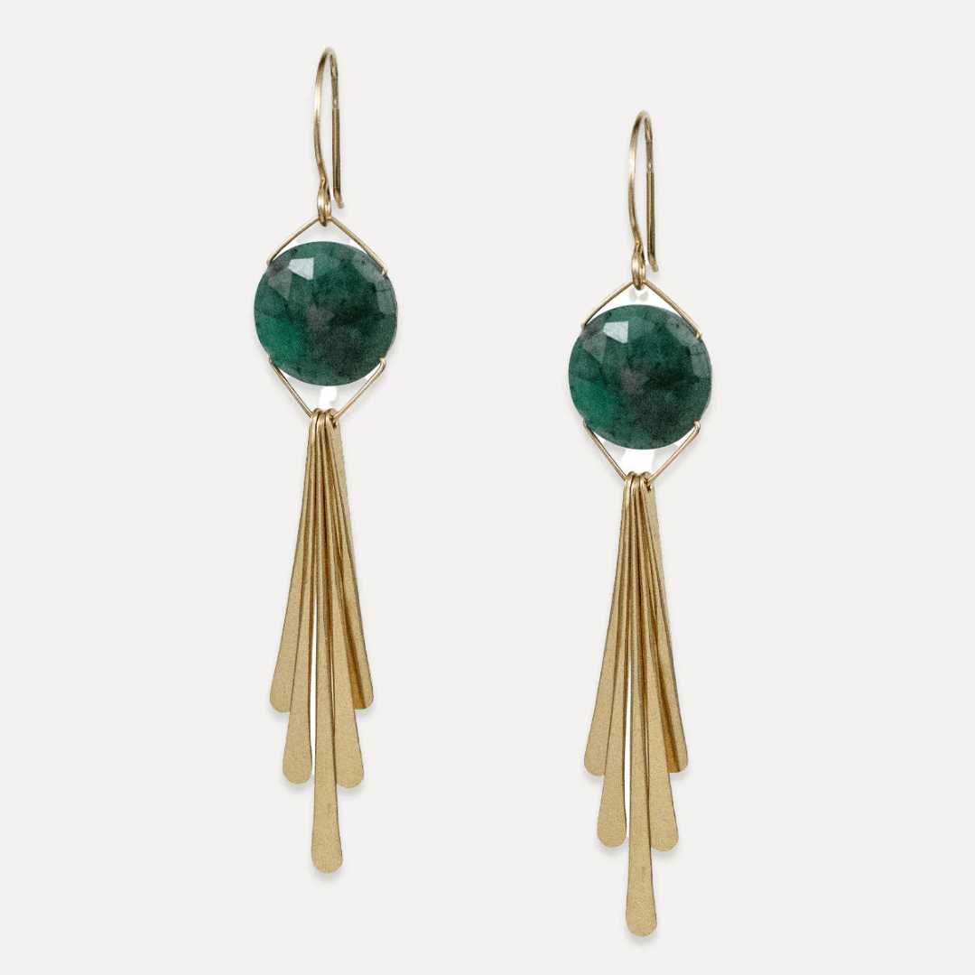 EAR-GF Winslow Earrings - Emerald