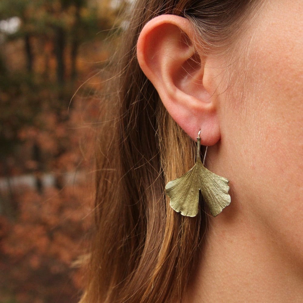 ZARA GOLD ornate textured Flower Leaf Art Statement Stud Earrings | eBay