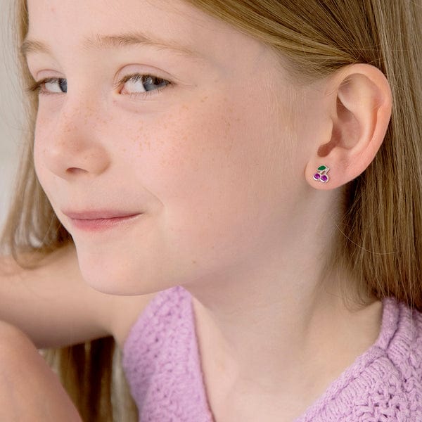 EAR Glittering Cherries Children`s Earrings