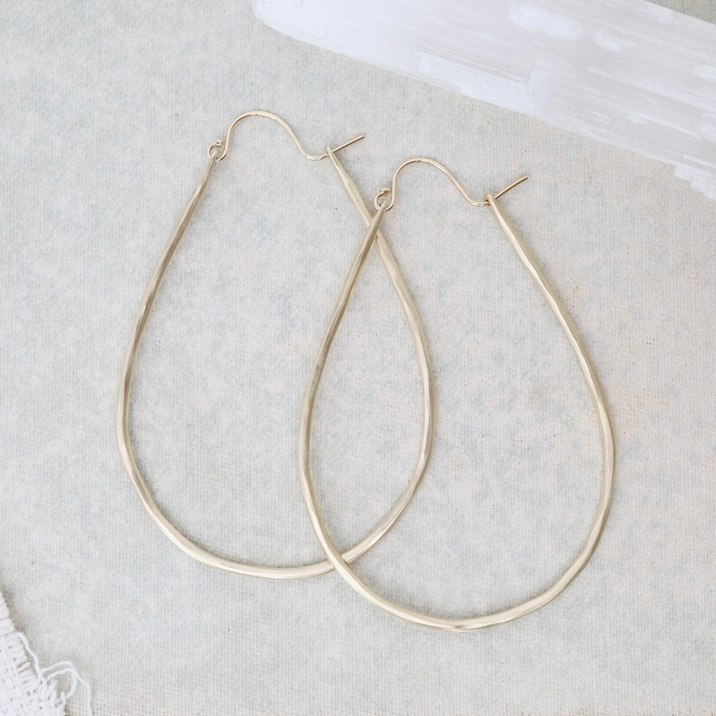 EAR Gold Large Anjou Hoop Earrings