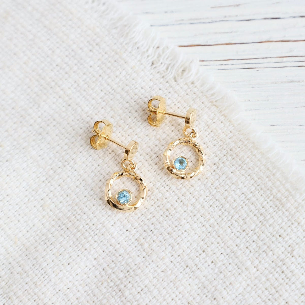 
                      
                        EAR Gold Plated Blue Topaz Dynamics Earrings
                      
                    