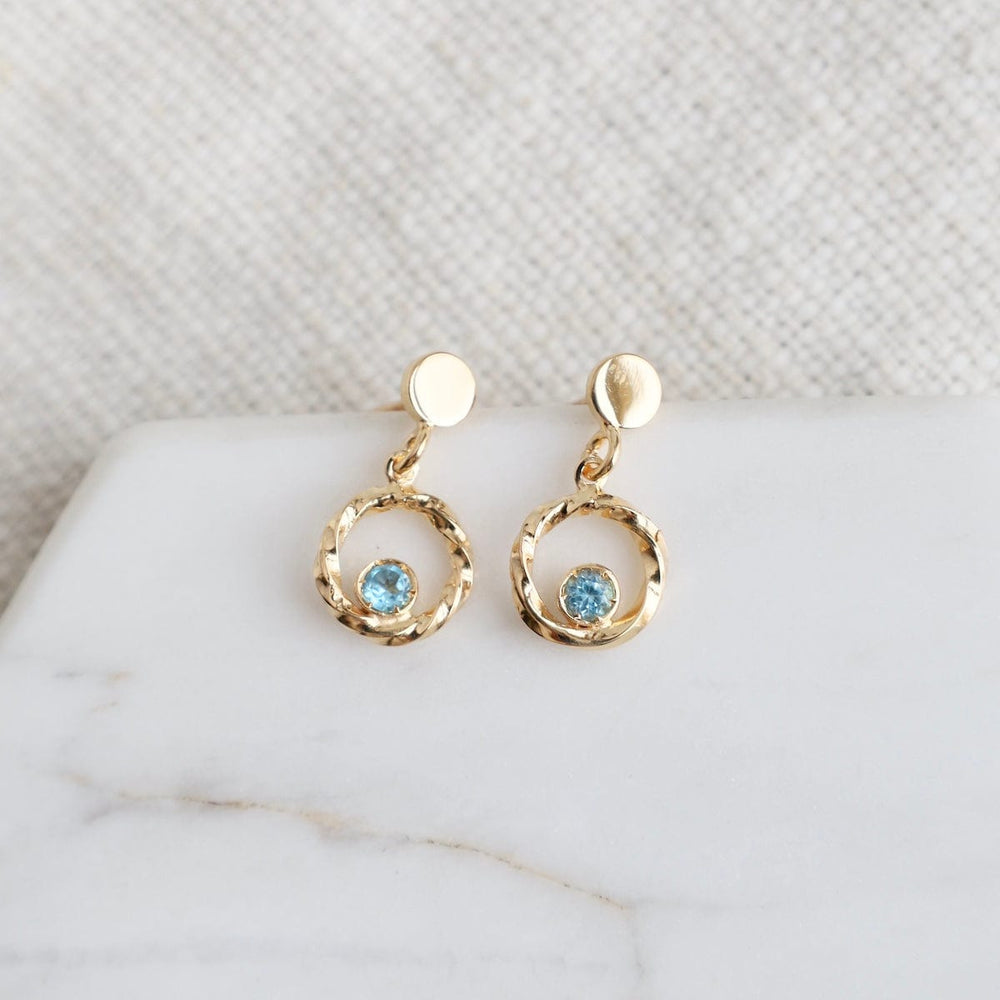 
                      
                        EAR Gold Plated Blue Topaz Dynamics Earrings
                      
                    