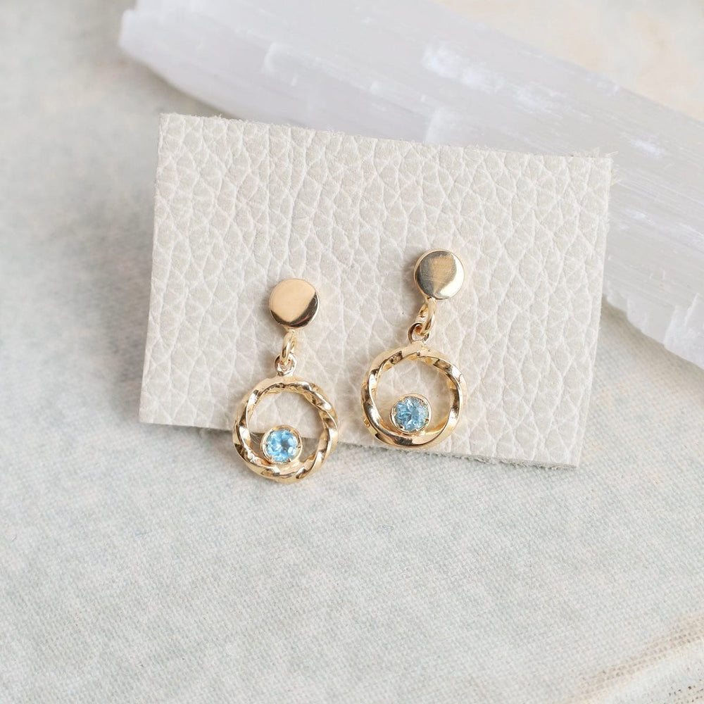 
                      
                        EAR Gold Plated Blue Topaz Dynamics Earrings
                      
                    