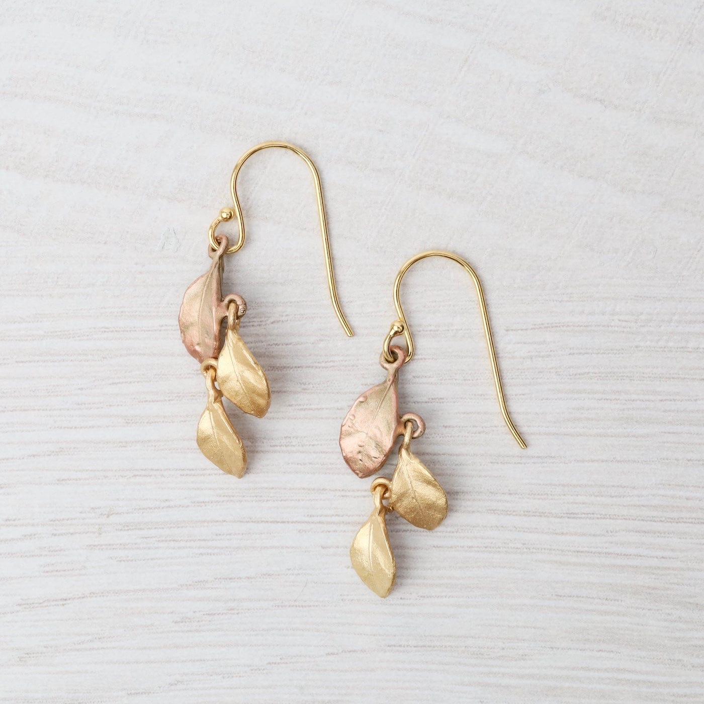 EAR Golden Autumn Dainty Wire Earrings