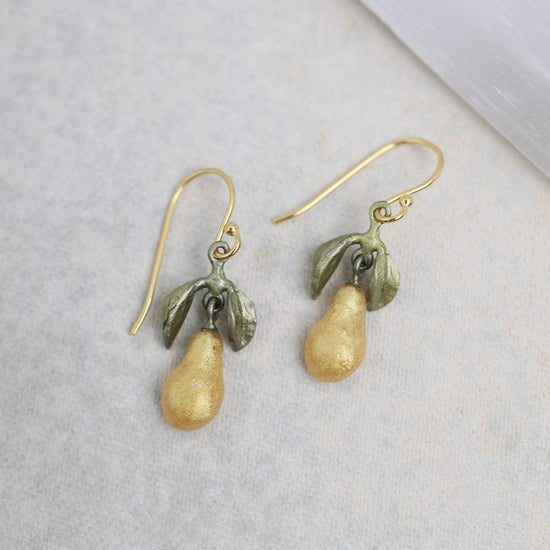 EAR Golden Pear Wire Earrings