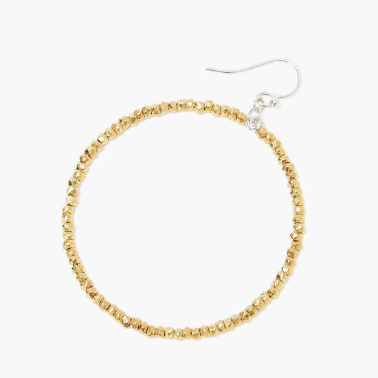 Load image into Gallery viewer, EAR-GPL 18k Gold Plated Sterling Silver Nuggets Hoops

