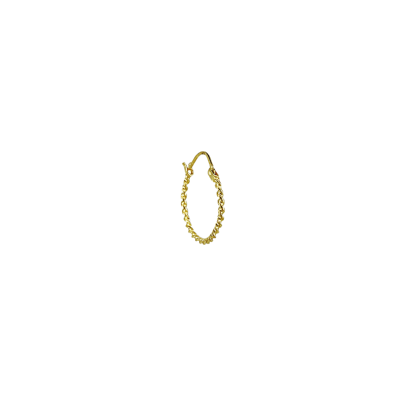 
                  
                    EAR-GPL 18k Gold Plated Twist Hoop
                  
                