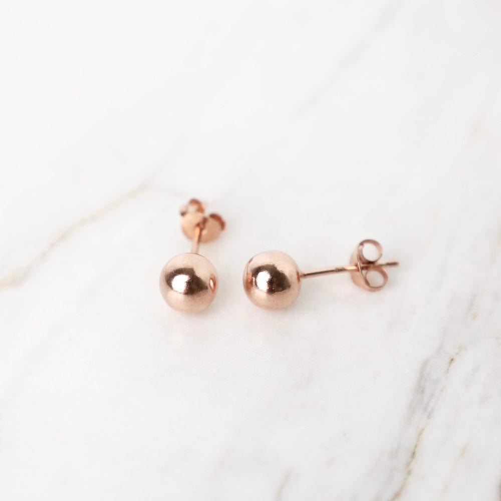 
                      
                        EAR-GPL 6mm Rose Gold Plated Sterling Silver Ball Earrings
                      
                    