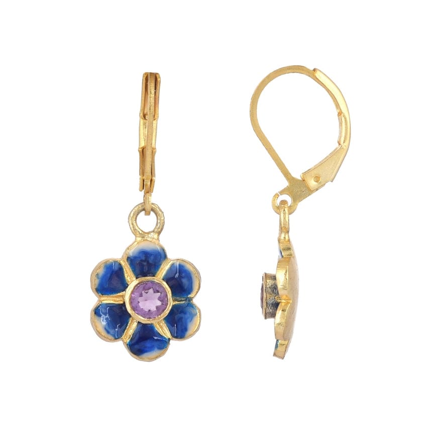 
                      
                        EAR-GPL Amethyst Gold Plated Brass Enamel Earrings
                      
                    