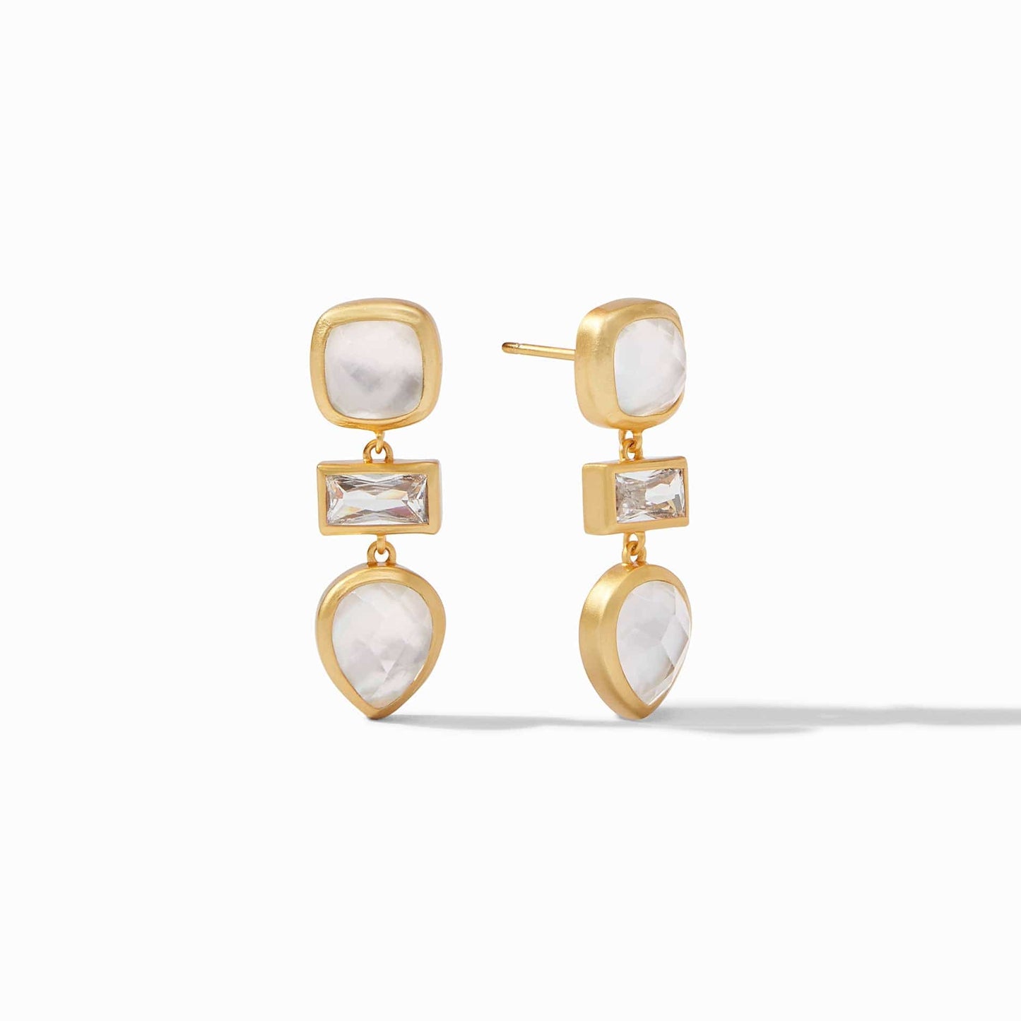 EAR-GPL Antonia Tier Earring in Iridescent Clear Crystal