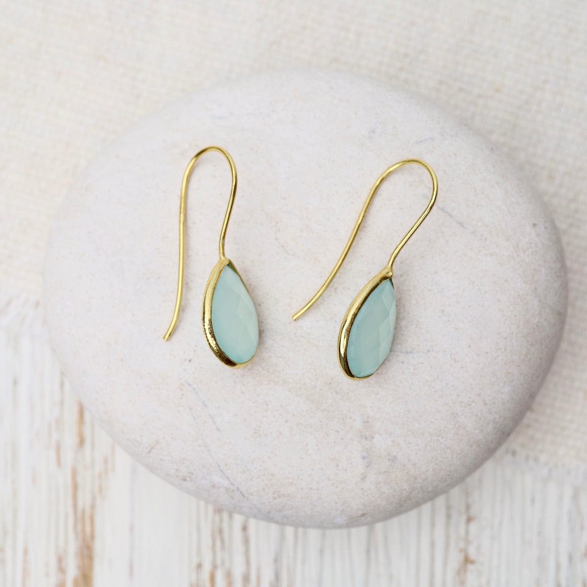 Chalcedony on sale drop earrings