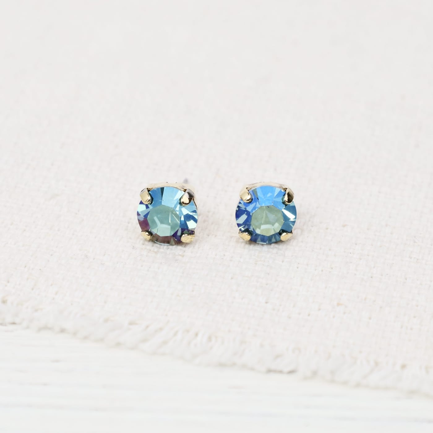 EAR-GPL Aqua Verde Oakland Stud Earrings