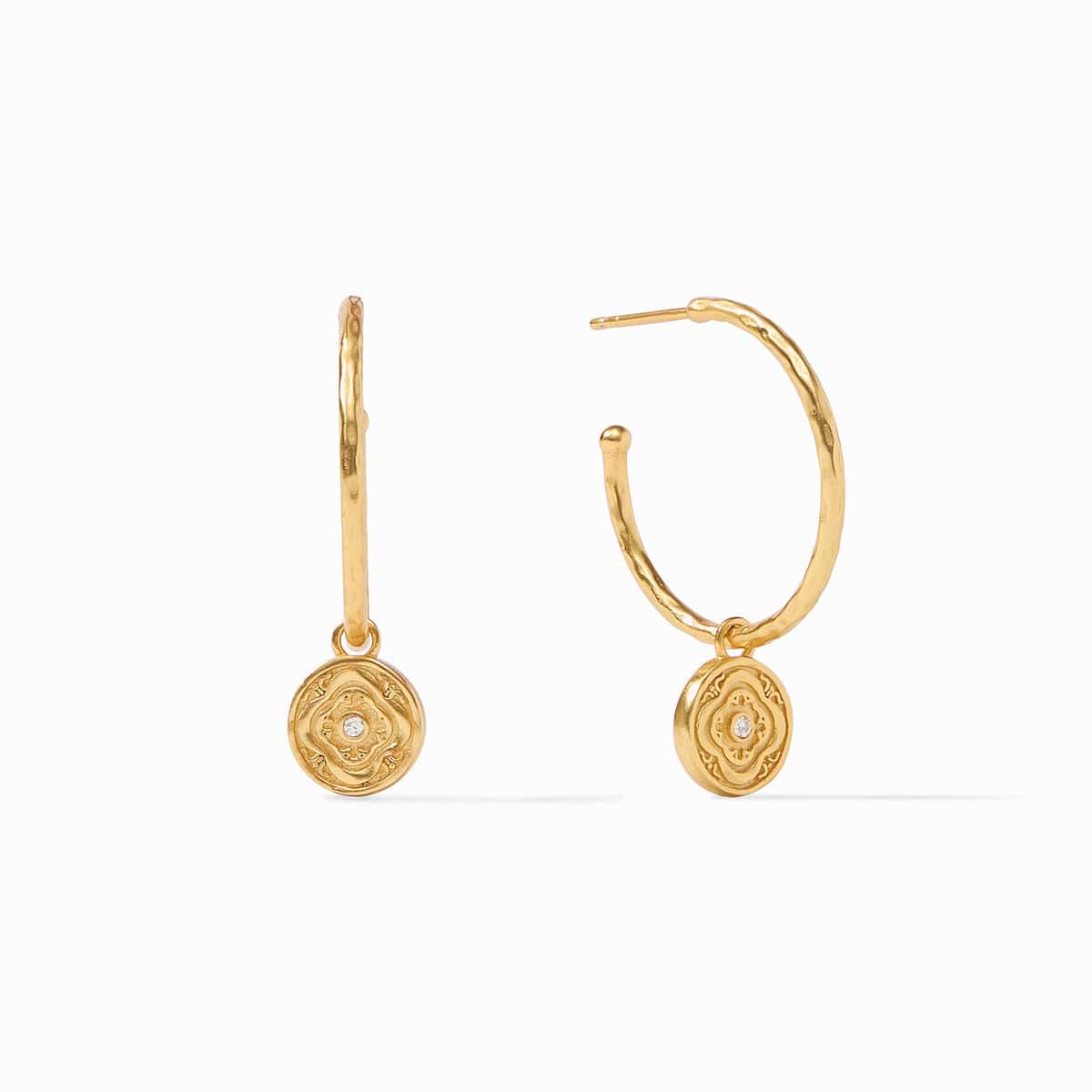 EAR-GPL Astor Hoop & Charm Earrings