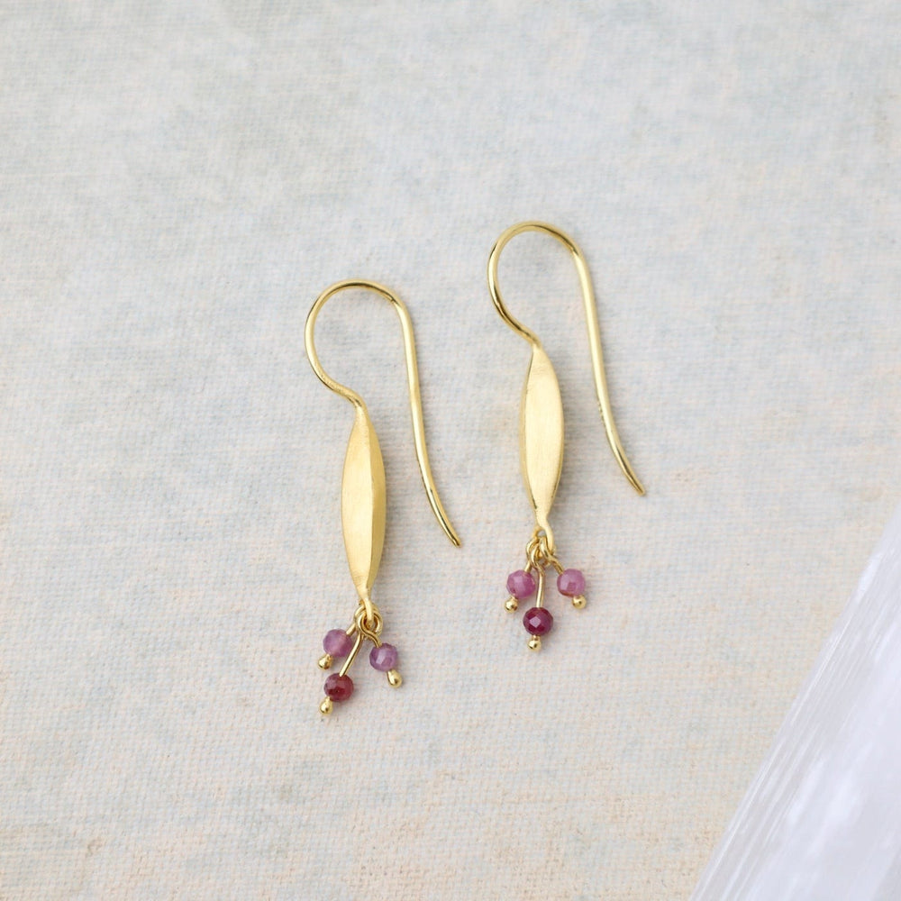 EAR-GPL Bliss Shaded Ruby Earrings