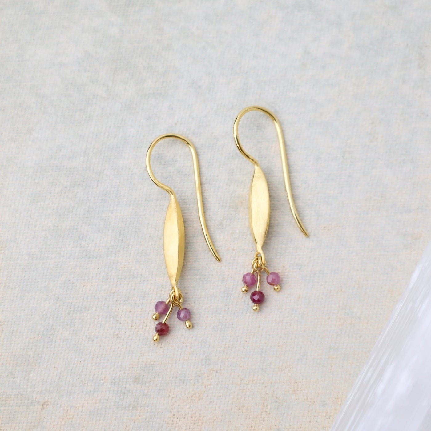 EAR-GPL Bliss Shaded Ruby Earrings