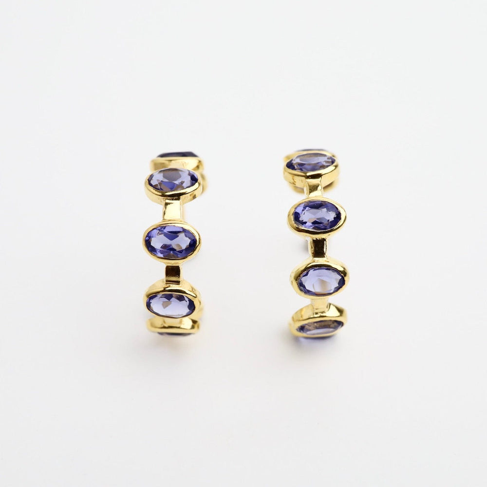 
                      
                        EAR-GPL Blue Iolite Hoop Earrings
                      
                    