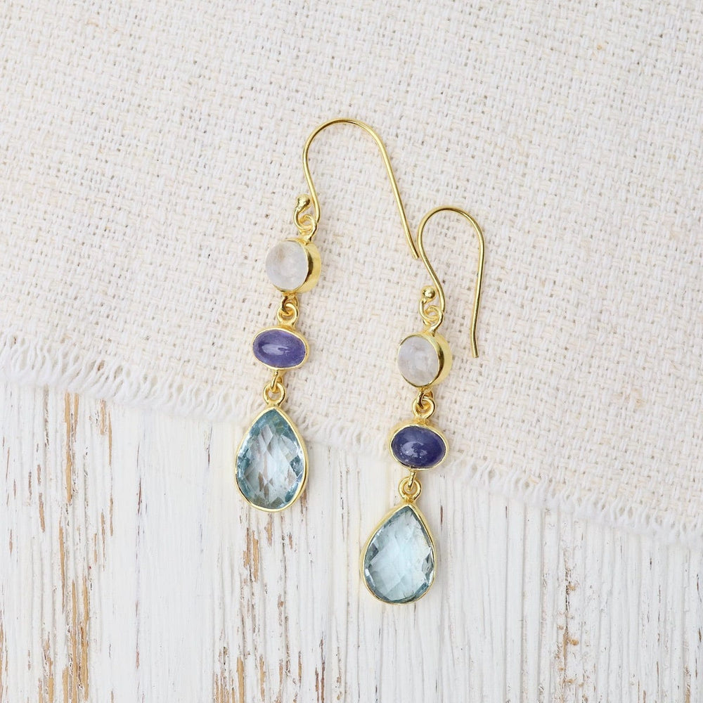 
                  
                    EAR-GPL Blue Topaz, Tanzanite & Moonstone Earrings
                  
                