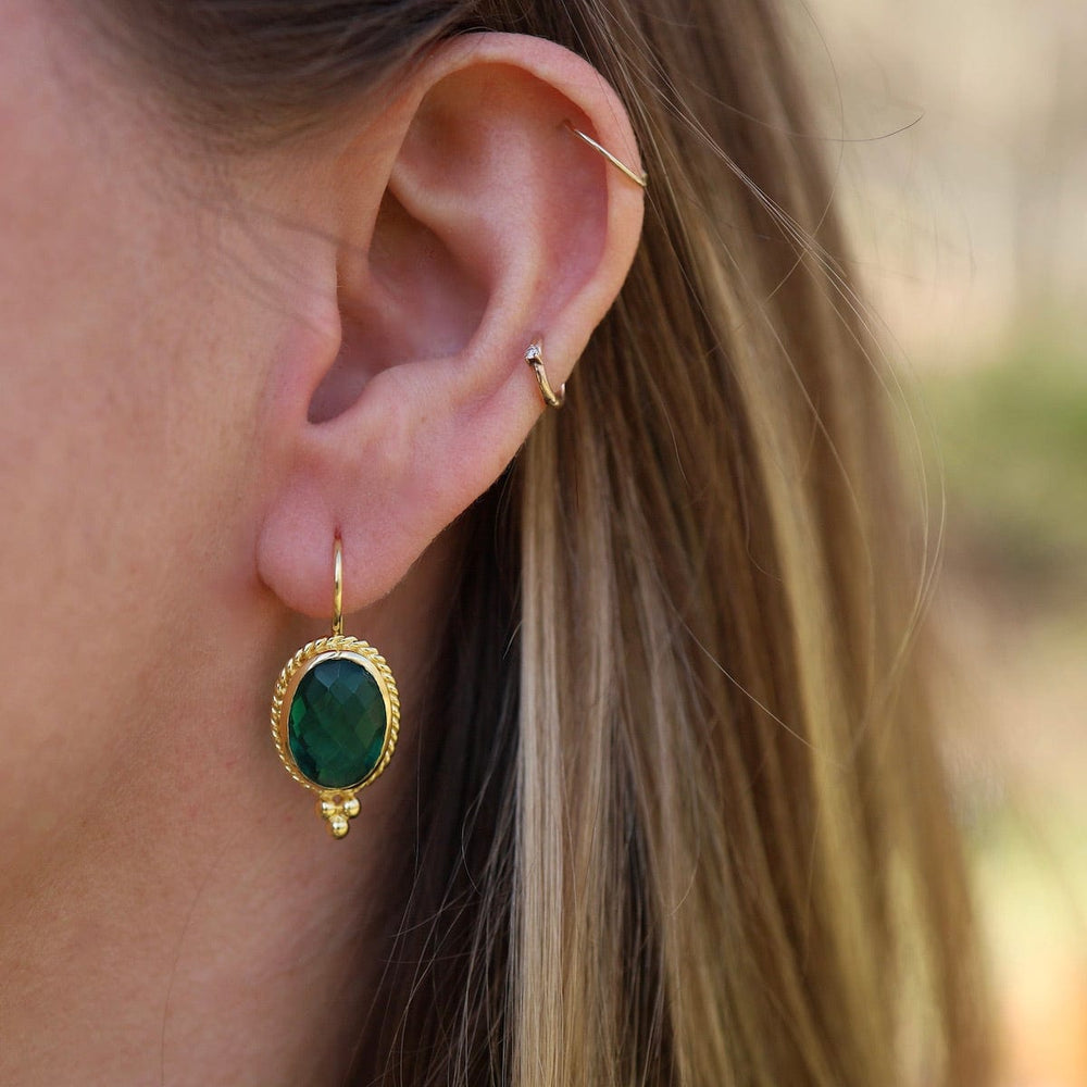 
                      
                        EAR-GPL Boho Earrings Gold with Green Tourmaline
                      
                    