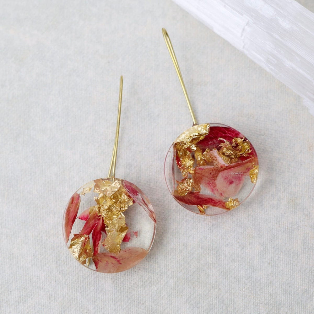 
                  
                    EAR-GPL Botanical Small Full Moon Rose Petal Earrings
                  
                