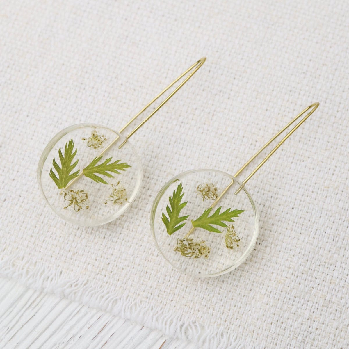 EAR-GPL Botanical Small May Birthday Full Moon Earrings