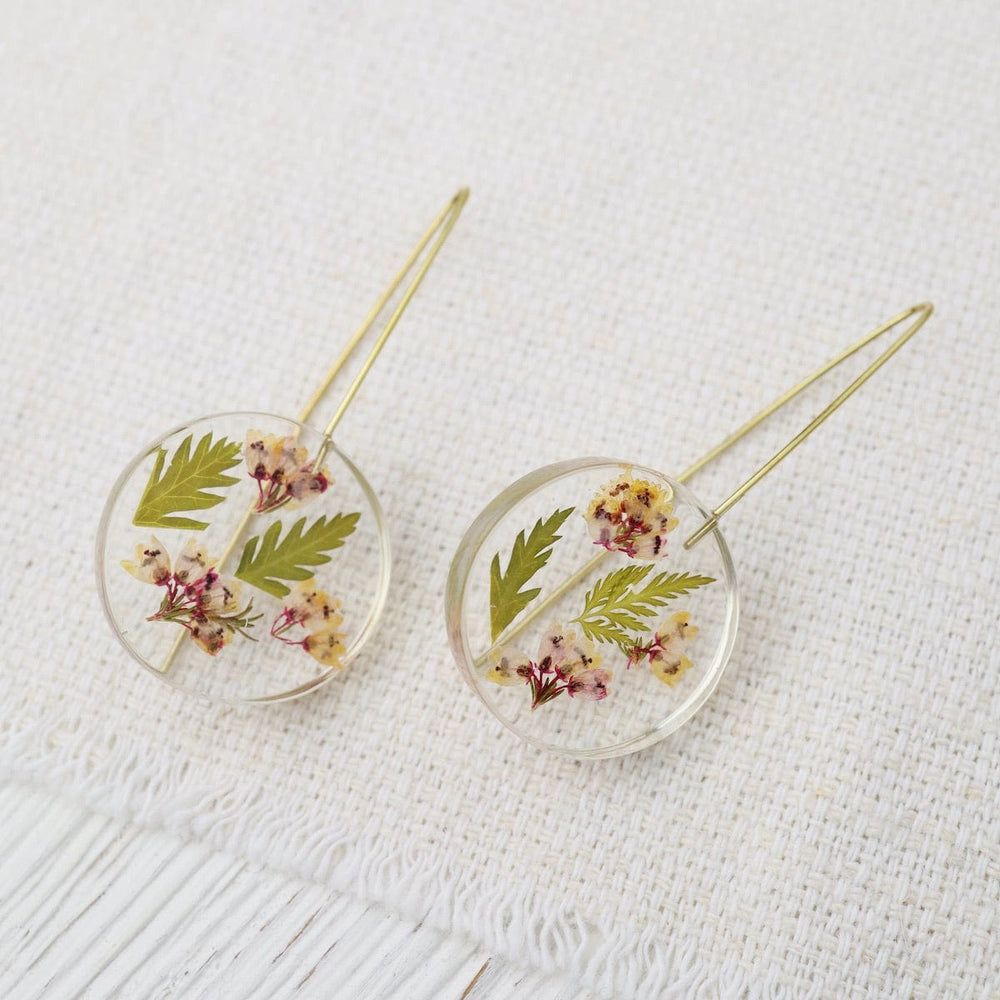 EAR-GPL Botanical Small October Birthday Full Moon Earring