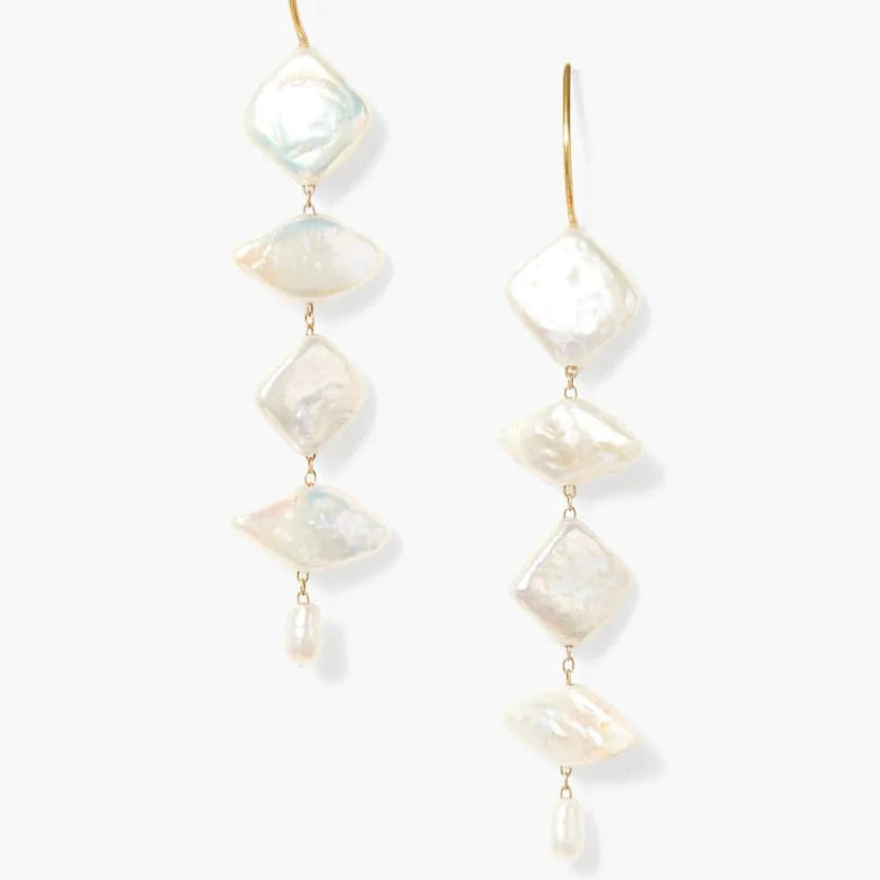 EAR-GPL Brisa Earrings White Pearl