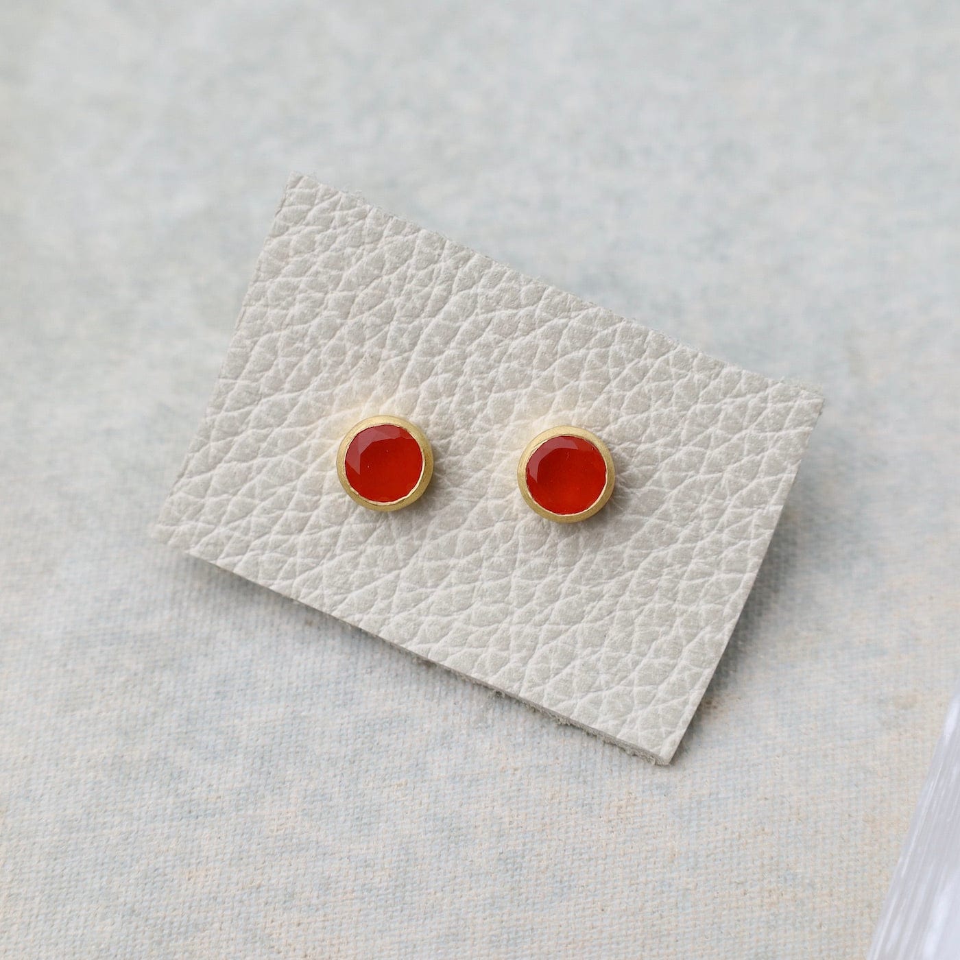 EAR-GPL Carnelian Stud Earrings