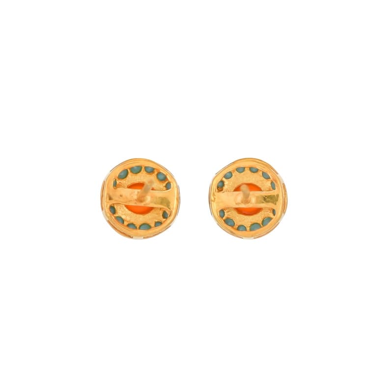 
                  
                    EAR-GPL Carnelian Turquoise Stud Earrings
                  
                