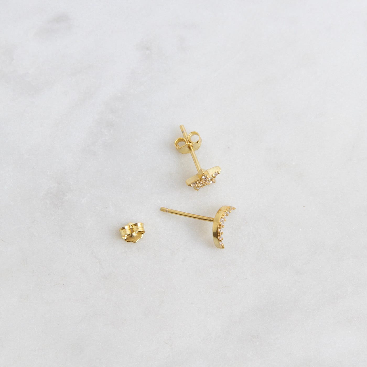 EAR-GPL Celestial Studs - 18K Gold Plated Silver