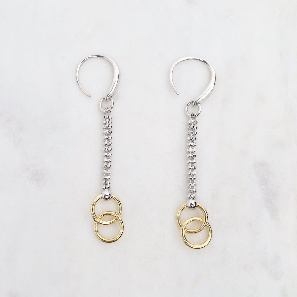 EAR-GPL Chain & Circles Earrings